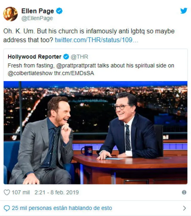 Usuarios califican a Chris Pratt de “racista” y “supremacista blanco”