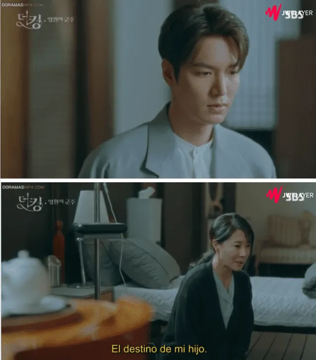 En el episodio 13 de The King: The Eternal Monarch, la madre de Kang Shin Jae (Kim Kyung Nam) le suplica al rey Lee Gon (Lee Min Ho) por la vida de su hijo.