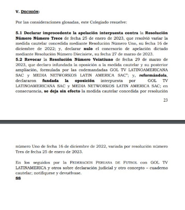  Carta del Poder Judicial. Foto: Twitter.   