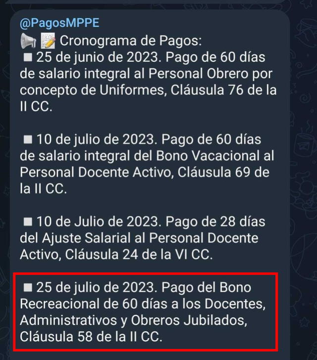 El pago del Bono Recreacional de julio 2023 está programado para el martes 25 de julio. Foto: composición LR/Pagos MPPE