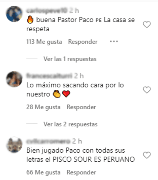  Fans apoyan a Paco Bazán por sus declaraciones. foto: Instagram<br>   