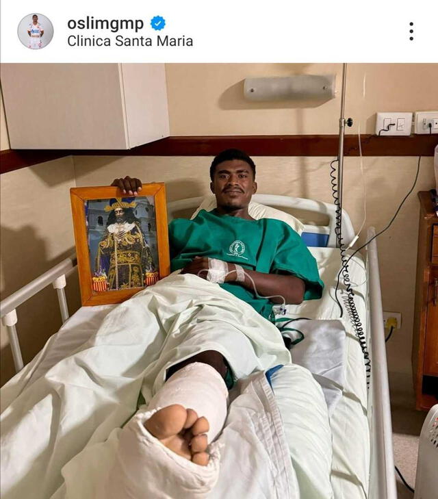 Publicacin de Oslimg Mora luego de ser operado. Foto: Oslimg Mora/Instagram 