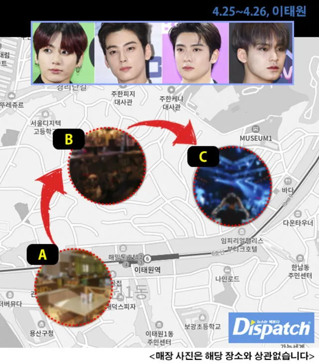 Dispatch Jungkook, Mingyu, Cha Eunwoo, Jaehyun