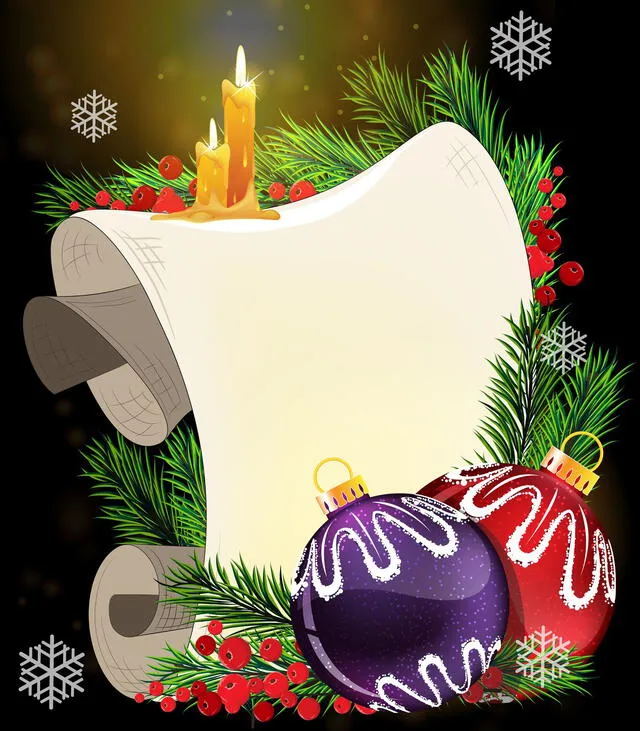 Tarjetas de Navidad para personalizar. Foto: Pinterest