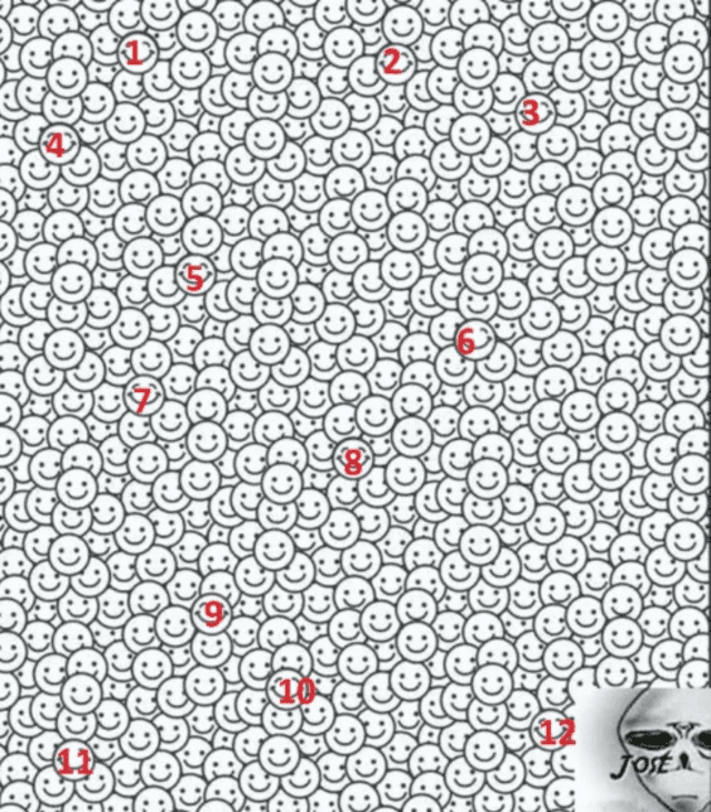 Facebook viral: ¿Puedes hallar las 12 caritas diferentes? El nuevo reto viral que prueba tu agilidad visual [FOTOS]