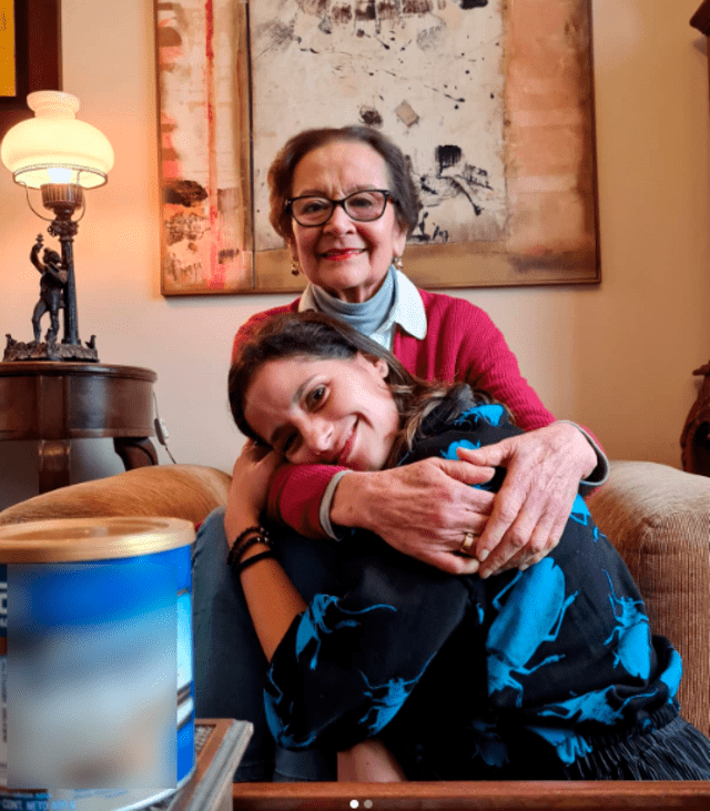 Melania Urbina y su madre. Foto: Instagram/Melania Urbina 