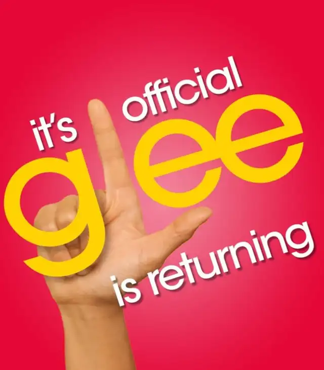 Poster de anuncio del regreso de Glee. Poster de anuncio del regreso de Glee.