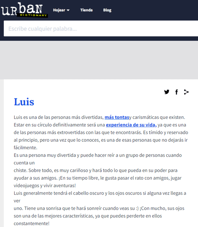 Urban Dictionary descubre cómo encontrar el significado de tu nombre