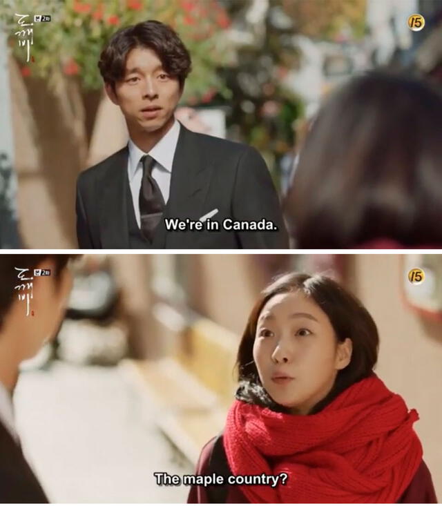 Mención a Canadá en Goblin (tvN, 2016-2017).