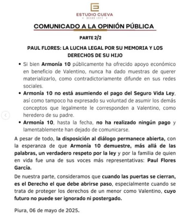 Esposa de Paul Flores. Esposa de Paul Flores.