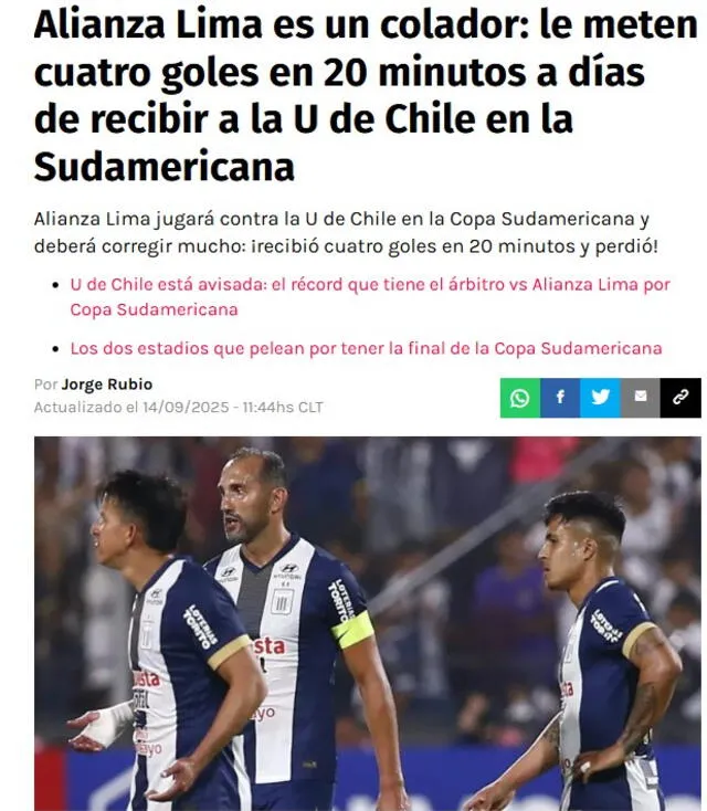 Re Gol califica de “colador” a Alianza Lima. Foto: captura Red Gol   