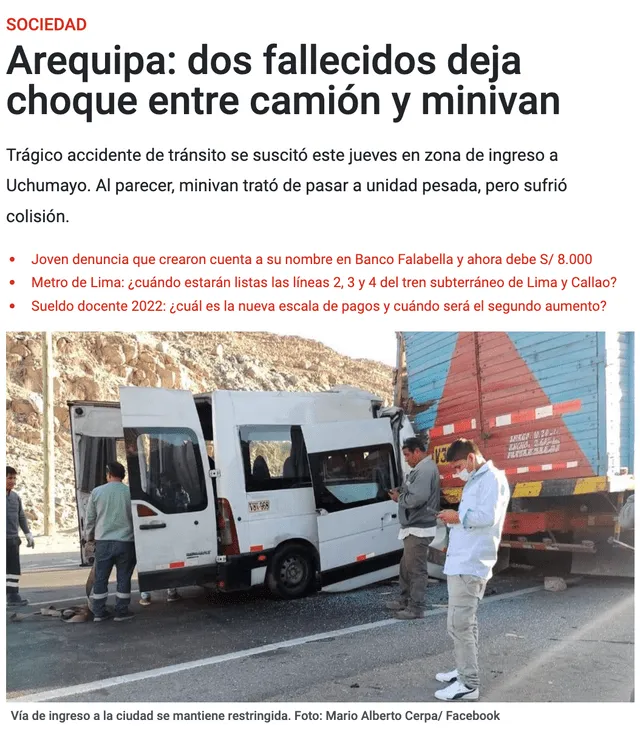 Foto: captura en La República