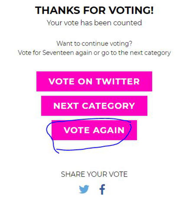 6. Puedes votar hasta 10 veces al día por BTS, BLAKCPINK o SEVENTEEN en la web de Billboard. Foto: BBMAs 2021