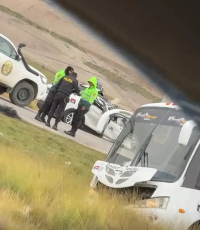 El accidente se produjo en la carretera central.   