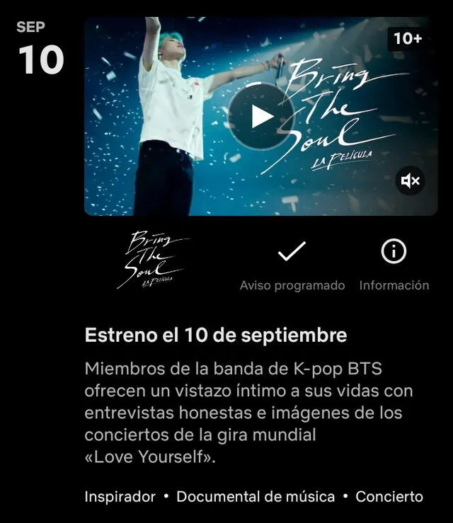 BTS: 'Bring The Soul la película' anuncia su estreno en Netflix, en setiembre