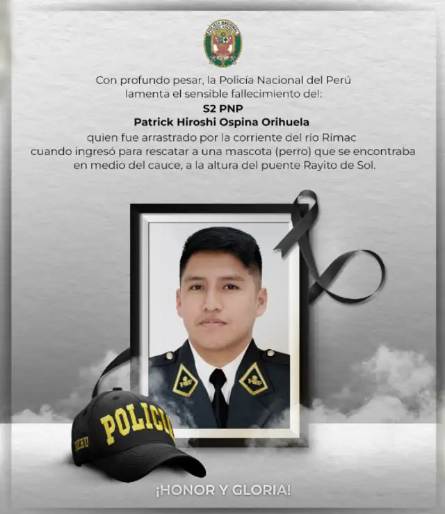 Comunicado de la PNP tras el hallazgo del cuerpo del suboficial. Foto: X   