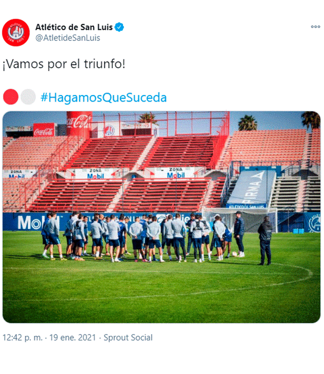 Atlético San Luis vs. Chivas EN VIVO HOY por el Torneo Guard1anes 2021. Foto: AtletideSanLuis / Twitter