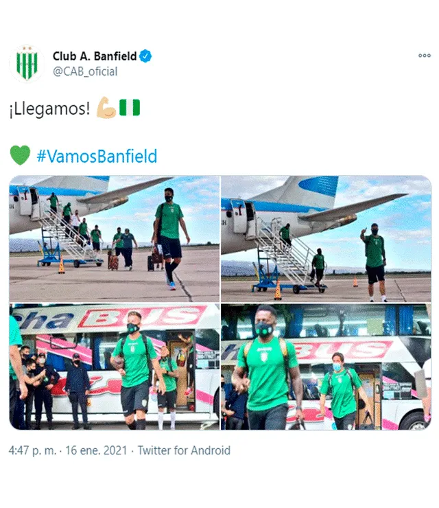 Boca Juniors vs. Banfield EN VIVO HOY por la Copa Diego Maradona. Foto: CAB_oficial / Twitter