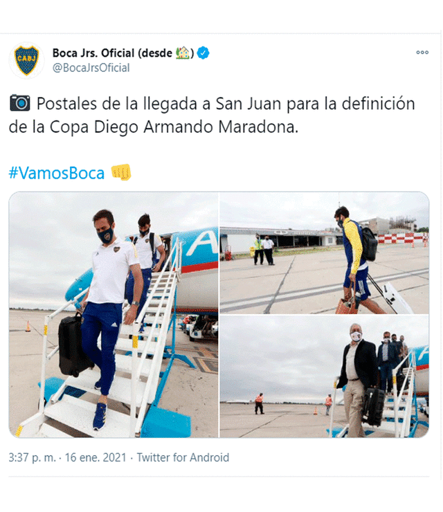 Boca Juniors vs. Banfield EN VIVO HOY por la Copa Diego Maradona. Foto: BocaJrsOficial / Twitter