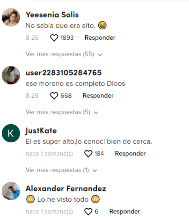 Usuarios reaccionan a la altura de Romeo Santos. Foto: Captura de TikTok