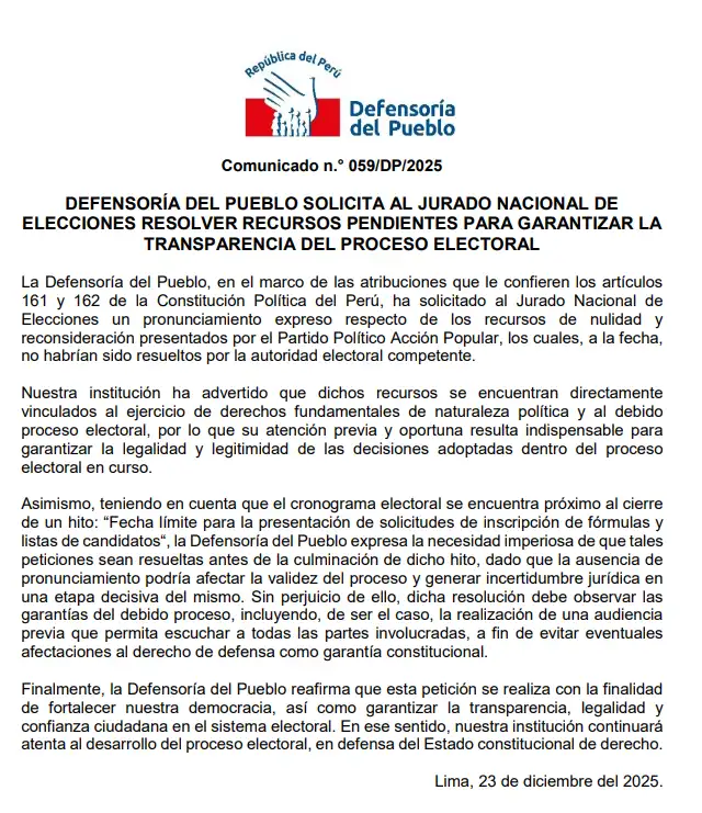Defensoría del pueblo