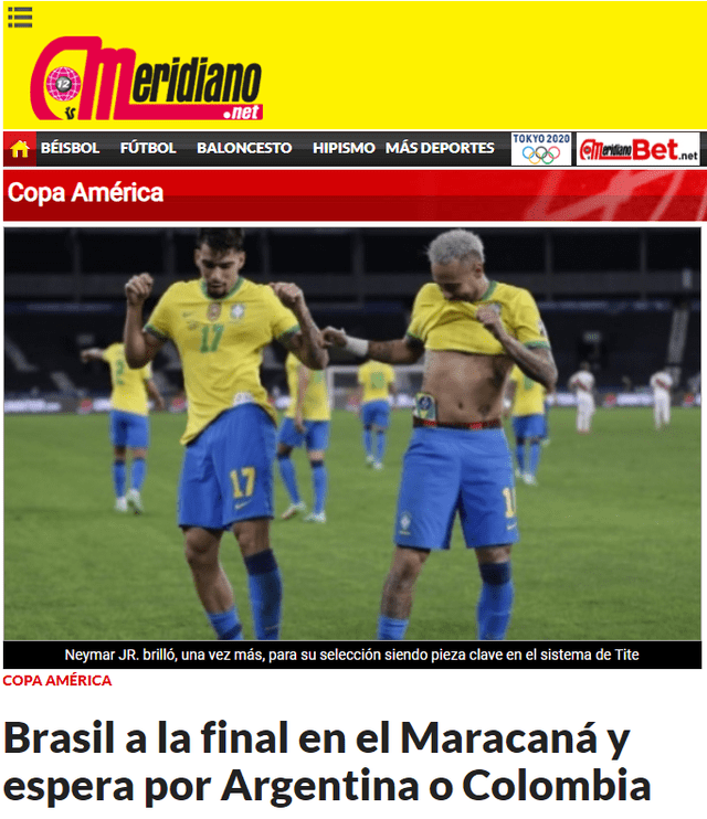 Brasil, el anfitrión de la edición 47 de la Copa América, venció a Perú por 1-0. Foto: captura