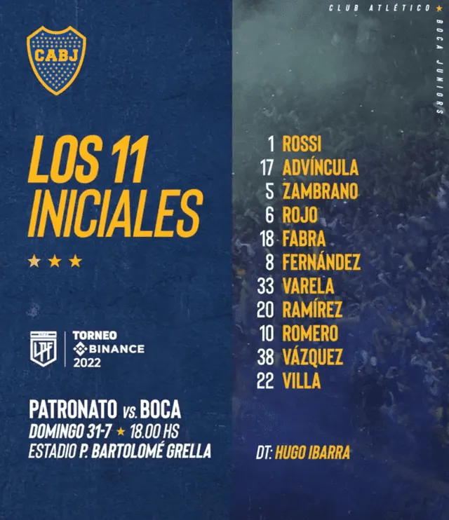 Boca Juniors vs. Patronato