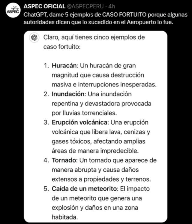 Falla en aeropuerto Jorge Chávez no es 