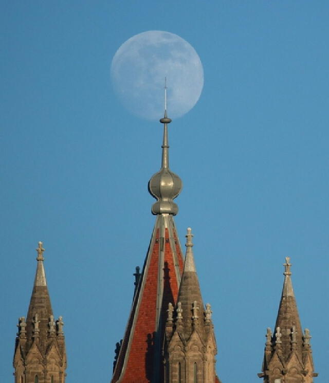 Superluna de nieve 2020. Foto: Difusión