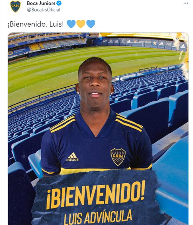 Luis Advíncula fue anunciado por Boca Juniors.
