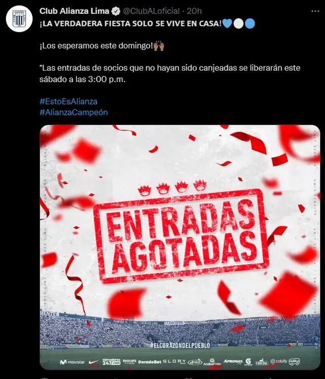 Los íntimos jugarán a estadio lleno. Foto: Twitter/@ClubALoficial Los íntimos jugarán a estadio lleno. Foto: Twitter/@ClubALoficial