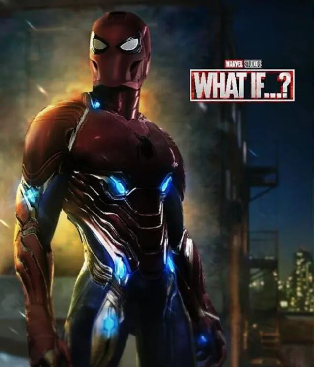 Spider-Man como Iron Man.