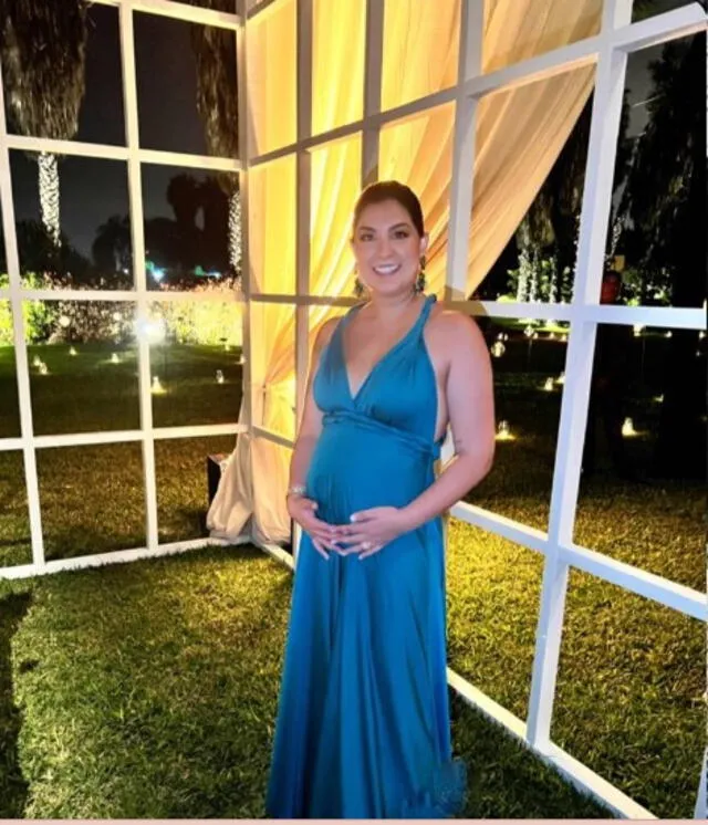  Ana Siucho luce su embarazo. Foto: captura de Instagram   
