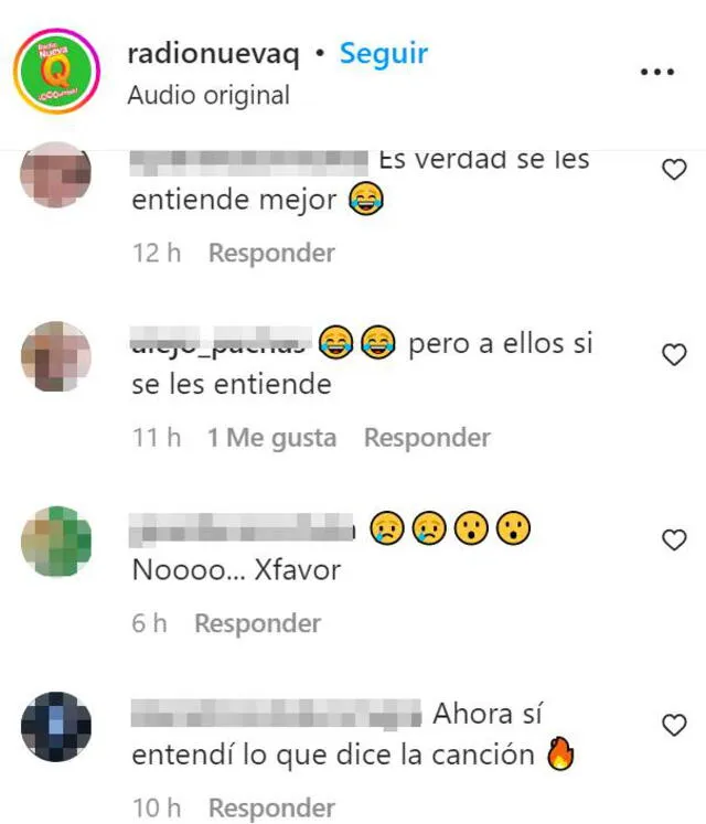 Reacción de los fans del Grupo 5. Foto: Instagram