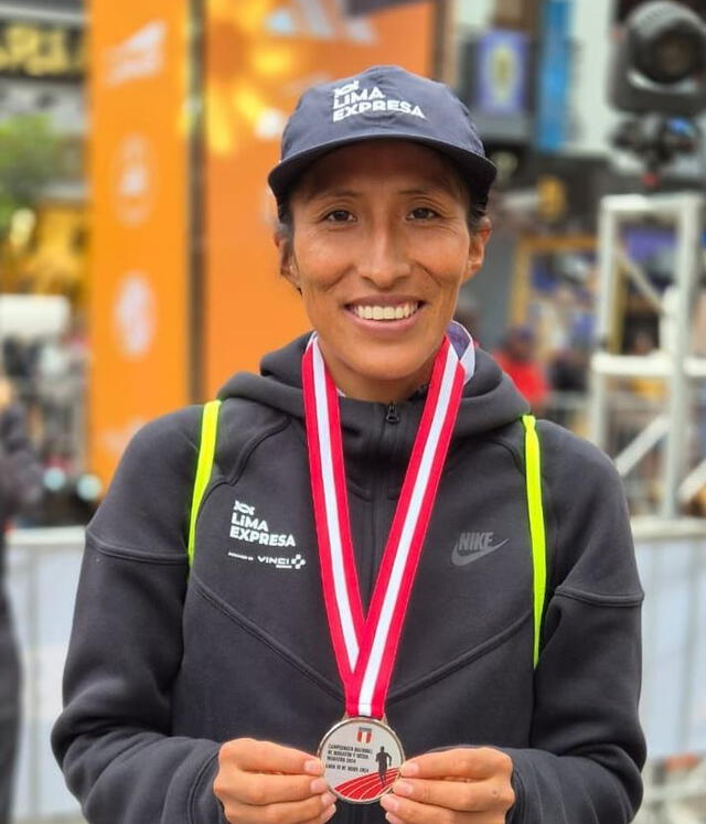 Jovana de la Cruz quedó en la segunda posición de la Maratón Lima 42k. Foto: Instagram/Jovana de la Cruz.    