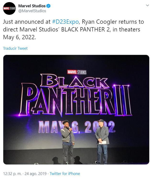 Black Panther 2 - Fuente: D23 de Disney