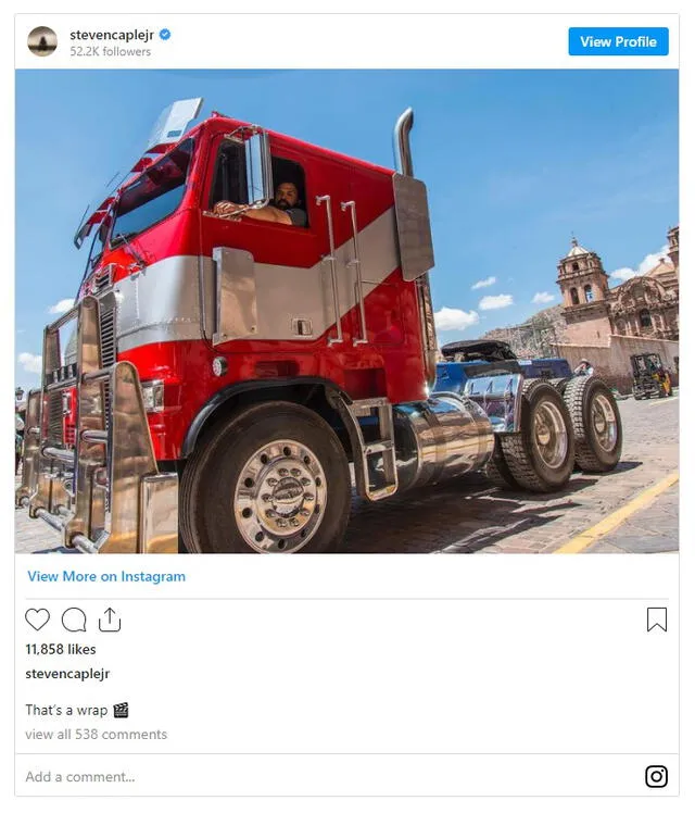 El director Steven Caple Jr. anunció el término de Transformers: rise of the beasts.