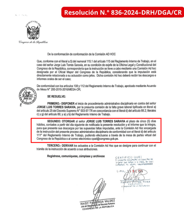  Comunicado del Congreso   