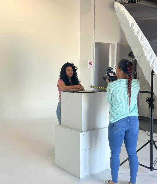  Lucero en una sesión de fotos en EE.UU. Foto: Lucero   