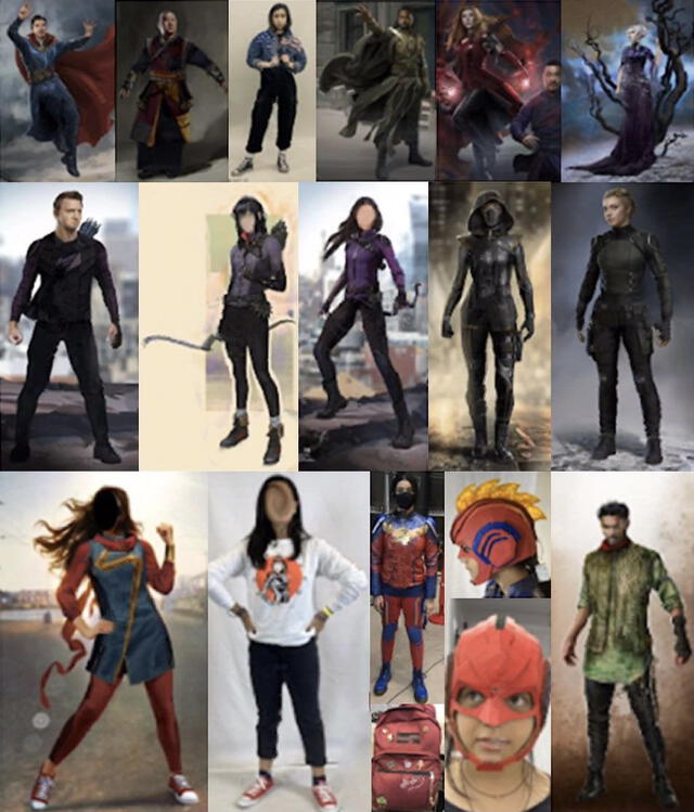 Trajes de superhéroes de la Fase 4 del UCM. Foto: Twitter / Avengersavenue