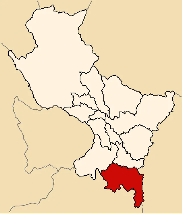  Ubicación de Espinar en el mapa del Cusco. Foto: Wikimedia Commons   