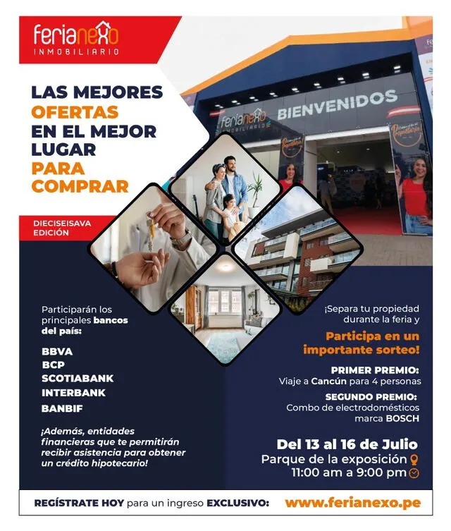  La feria contará con un importante sorteo para las personas que separen su propiedad durante la feria.    
