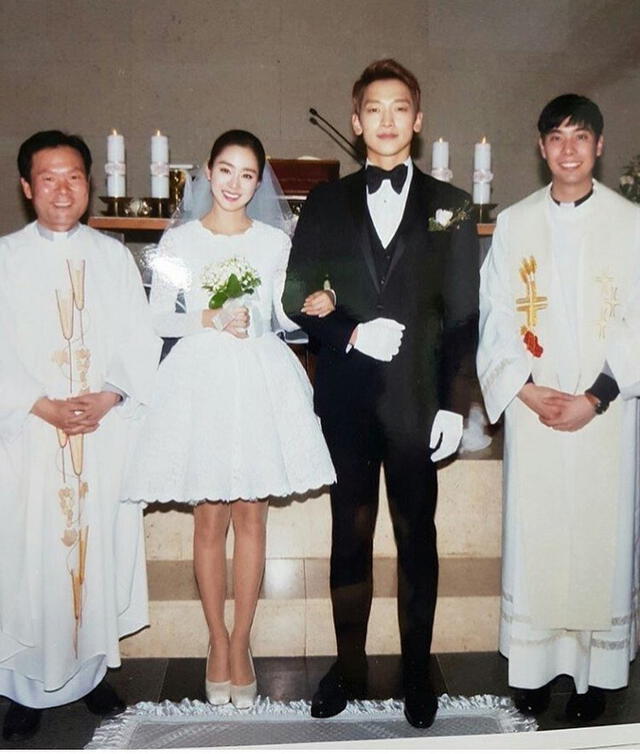 Kim Tae Hee se casó con el actor y cantante Rain el 19 de enero del 2017