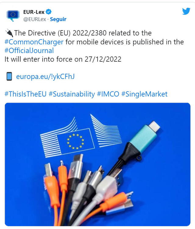 La UE aprobó en octubre la normativa que obligaría a todos los fabricantes a adoptar el USB-C