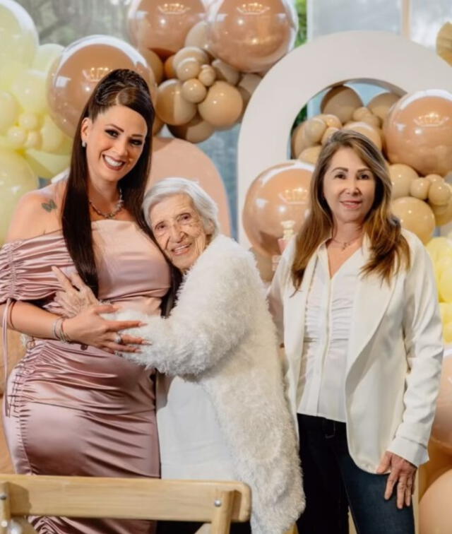La abuela de Melissa Klug estuvo presente en el nacimiento de su última bebé. Foto: Instagram Melissa Klug   