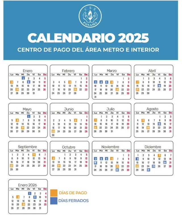 Calendario de pagos 2025 para jubilados y pensionados por cheque. Foto: CSS   