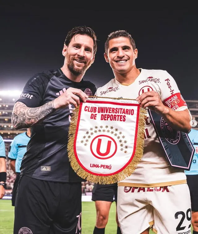 Aldo Corzo y Lionel Messi se enfrentaron en varias ocasiones a nivel de selecciones. Foto: Universitario.   