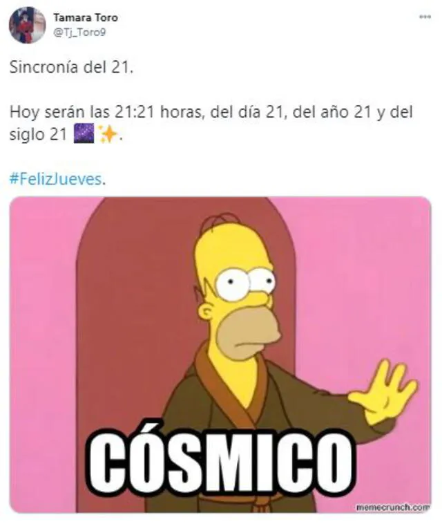 21/21/21. Foto: captura Twitter