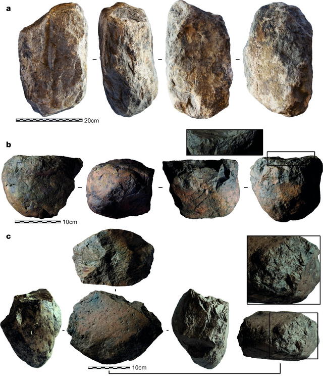  Este sitio, descubierto en 2011 cerca del Lago Turkana, contiene herramientas de piedra que han sido fechadas en aproximadamente 3,3 millones de años, lo que las convierte en las herramientas más antiguas jamás encontradas. Foto: Nature   