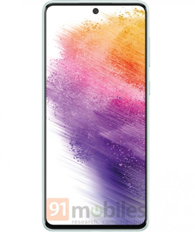 Frontal del Samsung Galaxy A73